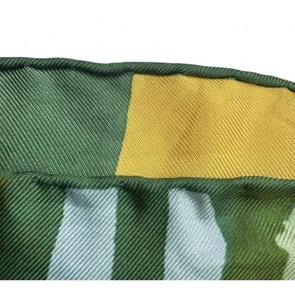 Vintage KEN SCOTT Silk Scarf  1970s "Animalia" Tiger Crane Bamboo‎ Print Flaws - Picture 11 of 13